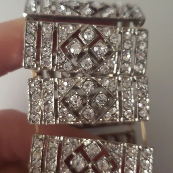 Vintage art deco style costume jewlery bracelet - Picture 4 of 4